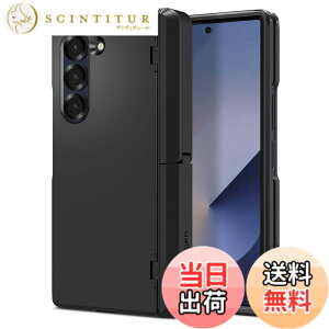�y���������zSpigen Galaxy Z Fold 6 �P�[�X �X�^���h�t�� ���͕ی� �q���W�ی� �w�ʕی� �S�ʕی� �ϏՌ� ���C�����X�[�d�Ή� �^�t�E�A�[�}�[�E�v�� P ACS07826 (�u���b�N)