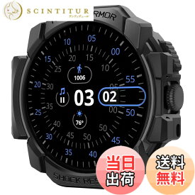 【送料無料】Spigen Google Pixel Watch 3 45mm ケース 落下 衝撃 吸収 タフネスデザイン すり傷 防止 耐衝撃 保護カバー ラギッド・アーマー ACS07597 (マット・ブラック)