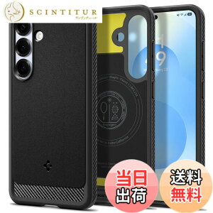�y���������zSpigen Galaxy S25 �P�[�X Magfit�Ή� �ϏՌ� TPU �\�t�g �}�b�g �ČRMIL�K�i ���M�b�h�E�A�[�}�[�E�}�O�t�B�b�g ACS08951 (�}�b�g�E�u���b�N)