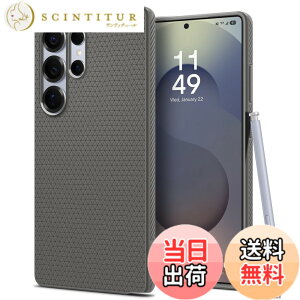 �y���������zSpigen Galaxy S25 Ultra �P�[�X �ϏՌ� ���^ �d��35g �X�g���b�v�z�[���t�� �ČRMIL�K�i�擾 �J�����ی� ���h�~�Ռ��z�� ���L�b�h�E�G�A�[ ACS08954 (�}�[�u���E�O���[)