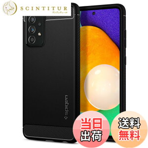 �y���������zSpigen Galaxy A52 5G �P�[�X SC-53B TPU �\�t�g�P�[�X �ČRMIL�K�i �ϏՌ� �h�o �Ռ��z�� ���h�~ �J�����ی� Qi�[�d ���C�����X�[�d ���M�b�h�E�A�[�}�[ ACS02315 (�}�b�g�E�u���b�N)