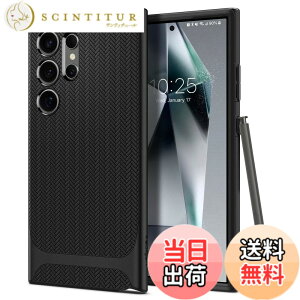 �y���������zSpigen Galaxy S24 Ultra �P�[�X �ϏՌ� SC-52E | SCG26 ��d�\�� �o���p�[ ���h�~ �Ռ��z�� �ČRMIL�K�i�擾 ���C�����X�[�d�Ή� �l�I�E�n�C�u���b�h ACS07304 (�u���b�N)