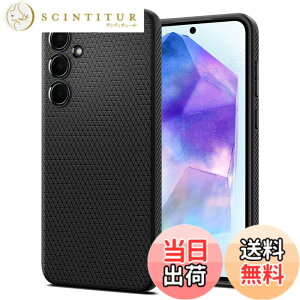 �y���������zSpigen Galaxy A55 5G �P�[�X TPU �\�t�g�P�[�X �ϏՌ� �ČRMIL�K�i�擾 �J�����ی� ���h�~ �Ռ��z�� Qi�[�d ���C�����X�[�d ���L�b�h�E�G�A�[ ACS07526 (�}�b�g�E�u���b�N)