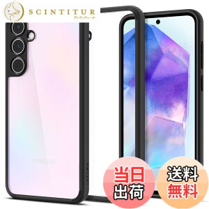 �y���������zSpigen Galaxy A55 5G �P�[�X �N���A TPU �o���p�[�P�[�X 2�d�\�� �ČRMIL�K�i�擾 �ϏՌ� ���菝�h�~ ���΂ݖ��� ���C�����X�[�d�Ή� �E���g���E�n�C�u���b�h ACS07529 (�}�b�g�E�u���b�N