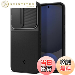 �y���������zSpigen Galaxy S24 FE �P�[�X �J�����J�o�[ �����Y�ی� �}�b�g �ϏՌ� �ČRMIL�K�i �I�v�e�B�b�N�E�A�[�}�[ ACS08626 (�u���b�N)