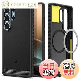 �y���������zSpigen Galaxy S25 Ultra �P�[�X Magfit�Ή� �ϏՌ� TPU �\�t�g �}�b�g �ČRMIL�K�i ���M�b�h�E�A�[�}�[�E�}�O�t�B�b�g ACS08951 (�}�b�g�E�u���b�N)