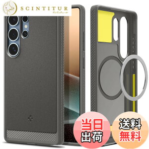 �y���������zSpigen Galaxy S25 Ultra �P�[�X Magfit�Ή� �ϏՌ� TPU �\�t�g �}�b�g �ČRMIL�K�i ���M�b�h�E�A�[�}�[�E�}�O�t�B�b�g ACS08952 (�}�[�u���E�O���[)