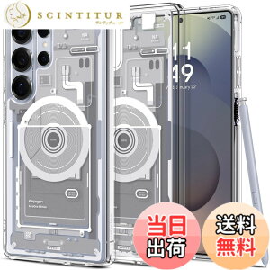 �y���������zSpigen Galaxy S25 Ultra �P�[�X Magfit�Ή� �N���A �X�g���b�v�z�[�� �ČRMIL�K�i �E���g���E�n�C�u���b�h�E�}�O�t�B�b�g ACS08958 (�[���E�����E�z���C�g)