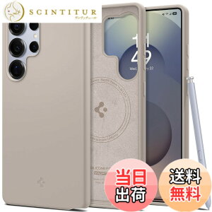 �y���������zSpigen Galaxy S25 Ultra �P�[�X Magfit�Ή� �V���R�� �ϏՌ� �y�� ���^�Ή� TPU �V���R���t�B�b�g�E�}�O�t�B�b�g ACS09165 (�i�`�������E�`�^�j�E��)