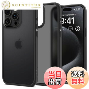 �y���������zSpigen �y�n��18�N�̋Z�p�́z iPhone 15 Pro Max �P�[�X ������ �X�g���b�v�z�[�� �ČRMIL�K�i �E���g���E�n�C�u���b�h ACS06568 (�t���X�g�E�u���b�N)