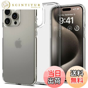 �y���������zSpigen �y�n��18�N�̋Z�p�́z iPhone 15 Pro Max �P�[�X ������ �X�g���b�v�z�[�� �ČRMIL�K�i �E���g���E�n�C�u���b�h ACS06567 (�t���X�g�E�N���A)