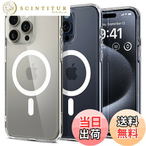 �y���������zSpigen �y�n��18�N�̋Z�p�́z iPhone 15 Pro �P�[�X MagSafe �N���A �ϏՌ� �ČRMIL�K�i�擾 �X�g���b�v�z�[�� ���ϗ}�� ���� �X�g���b�v�z�[�� �}�O�l�b�g���� 2�d�\�� �����Y�ی� �C��