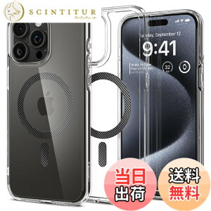 �y���������zSpigen �y�n��18�N�̋Z�p�́z iPhone 15 Pro �P�[�X MagSafe �N���A �ϏՌ� �ČRMIL�K�i�擾 �X�g���b�v�z�[�� ���ϗ}�� ���� �X�g���b�v�z�[�� 2�d�\�� �����Y�ی� �C�菝�h�~ MagSafe ���C