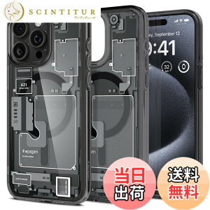 �y���������zSpigen �y�n��18�N�̋Z�p�́z iPhone 15 Pro �P�[�X MagSafe �N���A �ϏՌ� �ČRMIL�K�i�擾 �X�g���b�v�z�[�� ���ϗ}�� ���� �X�g���b�v�z�[�� 2�d�\�� �����Y�ی� �C�菝�h�~ MagSafe ���C