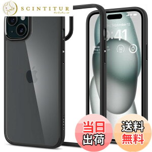 �y���������zSpigen �y�n��18�N�̋Z�p�́z iPhone 15 �P�[�X �N���A �ϏՌ� ���ςȂ� �ČRMIL�K�i�擾 �X�g���b�v�z�[�� ���� TPU �o���p�[�P�[�X 2�d�\�� �����Y�ی� �C�菝�h�~ ���C�����X�[�d��