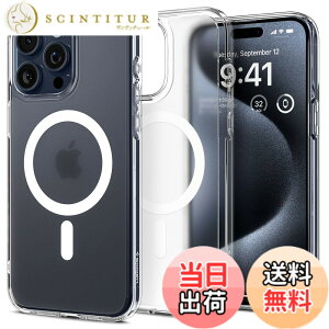 �y���������zSpigen �y�n��18�N�̋Z�p�́z iPhone 15 Pro Max �P�[�X ������ MagSafe�Ή� �ČRMIL�K�i �E���g���E�n�C�u���b�h�E�}�O�t�B�b�g ACS06580 (�t���X�g�E�N���A)