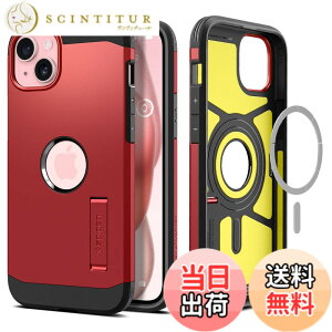 �y���������zSpigen �y�n��18�N�̋Z�p�́z iPhone 15 �P�[�X MagSafe �ϏՌ� �X�^���h�t�� �ČRMIL�K�i�擾 �}�O�l�b�g���� 3�w�\�� �J�����ی� ���h�~ �Ռ��z�� ���C�����X�[�d�Ή� �^�t�E�A�[�}�[