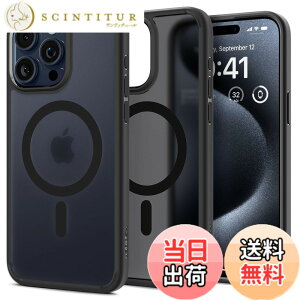 �y���������zSpigen �y�n��18�N�̋Z�p�́z iPhone 15 Pro Max �P�[�X ������ MagSafe�Ή� �ČRMIL�K�i �E���g���E�n�C�u���b�h�E�}�O�t�B�b�g ACS06581 (�t���X�g�E�u���b�N)
