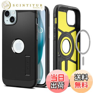 �y���������zSpigen �y�n��18�N�̋Z�p�́z iPhone 15 �P�[�X MagSafe �ϏՌ� �X�^���h�t�� �ČRMIL�K�i�擾 �}�O�l�b�g���� 3�w�\�� �J�����ی� ���h�~ �Ռ��z�� ���C�����X�[�d�Ή� �^�t�E�A�[�}�[