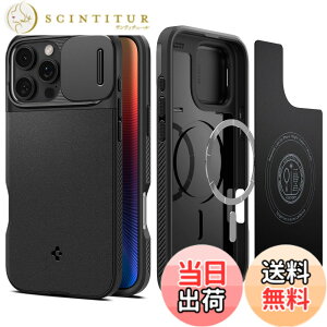 �y���������zSpigen �y�n��18�N�̋Z�p�́ziPhone 16 Pro Max �P�[�X MagSafe�Ή� �J�����J�o�[ �����Y�ی� �}�O�l�b�g���� �}�b�g �ϏՌ� �ČRMIL�K�i �I�v�e�B�b�N�E�A�[�}�[�E�}�O�t�B�b�g ACS08015 (