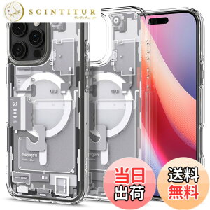 �y���������zSpigen �y�n��18�N�̋Z�p�́ziPhone 16 Pro Max �P�[�X MagSafe�Ή� �N���A �X�g���b�v�z�[�� �ČRMIL�K�i �E���g���E�n�C�u���b�h�E�}�O�t�B�b�g ACS08005 (�[���E�����E�z���C�g)
