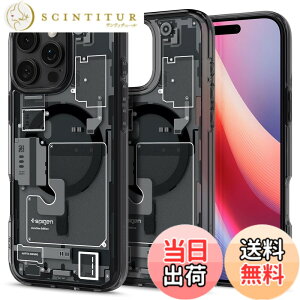 �y���������zSpigen �y�n��18�N�̋Z�p�́ziPhone 16 Pro Max �P�[�X MagSafe�Ή� �N���A �X�g���b�v�z�[�� �ČRMIL�K�i �E���g���E�n�C�u���b�h�E�}�O�t�B�b�g ACS08004 (�[���E����)
