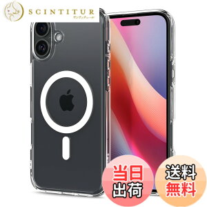 �y���������zSpigen �y�n��18�N�̋Z�p�́z iPhone 16 Plus �P�[�X �N���A MagSafe�Ή� �ϏՌ� �X�g���b�v�z�[�� ���ϖh�~ �o���p�[ �ČRMIL�K�i �E���g���E�n�C�u���b�h�E�}�O�t�B�b�g ACS08075 (�z���C