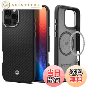 �y���������zSpigen �y�n��18�N�̋Z�p�́ziPhone 16 Pro Max �P�[�X MagSafe�Ή� �}�O�l�b�g���� �}�b�g �ČRMIL�K�i �G���c�H�E�A���~�h�E�}�O�t�B�b�g ACS08017 (�u���b�N�E�V���o�[)