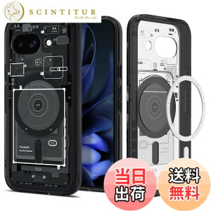 �y���������zSpigen �y�n��18�N�̋Z�p�́z Pixel 9a �P�[�X Magfit�Ή� ������ ���ϖh�~ �X�g���b�v�z�[�� �ČRMIL�K�i �E���g���E�n�C�u���b�h�E�}�O�t�B�b�g ACS09044 (�[���E�����E�u���b�N)