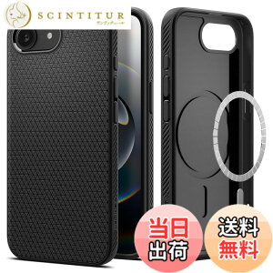 �y���������zSpigen �y�n��18�N�̋Z�p�́z iPhone 16e �P�[�X MagSafe�A�N�Z�T���[�Ή� �}�O�l�b�g���� �X�g���b�v�z�[�� �}�b�g TPU �o���p�[ �ϏՌ� �ČRMIL�K�i ���L�b�h�E�G�A�E�}�O�t�B�b�g ACS09