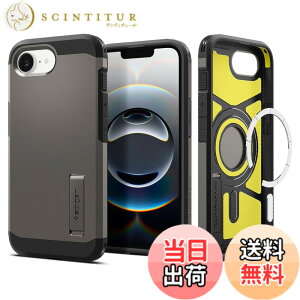 �y���������zSpigen �y�n��18�N�̋Z�p�́z iPhone 16e �P�[�X MagSafe�A�N�Z�T���[�Ή� �}�O�l�b�g���� �X�^���h ��� �}�b�g �ϏՌ� �ČRMIL�K�i �^�t�E�A�[�}�[�iAI�j�E�}�O�t�B�b�g ACS09136 (�K����