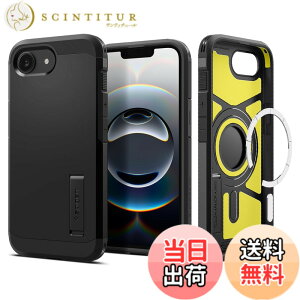 �y���������zSpigen �y�n��18�N�̋Z�p�́z iPhone 16e �P�[�X MagSafe�A�N�Z�T���[�Ή� �}�O�l�b�g���� �X�^���h ��� �}�b�g �ϏՌ� �ČRMIL�K�i �^�t�E�A�[�}�[�iAI�j�E�}�O�t�B�b�g ACS09137 (�u���b
