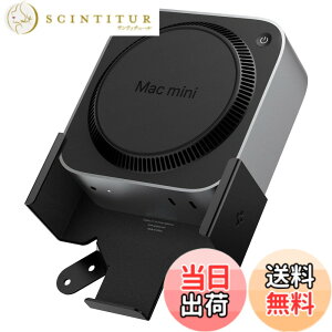 �y���������zSpigen Apple Mac mini M4/M4 Pro(2024�N���f��)�Ή��}�E���g �f�X�N�� ���j�^�[ �t���\ �ǃ}�E���g VESA�݊� �X�N���b�`�h�~ - LD205 AMP09226�i�u���b�N�j