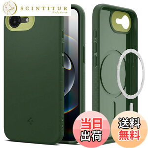 �y���������zSpigen �y�n��18�N�̋Z�p�́z iPhone 16e �P�[�X MagSafe�A�N�Z�T���[�Ή� �}�O�l�b�g���� �X�g���b�v�z�[�� �ČRMIL�K�i �i�m�|�b�v�E�}�O�t�B�b�g ACS09157 (�A�{�E�O���[��)