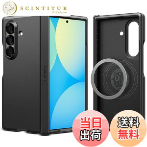 �y���������zSpigen �y�n��18�N�̋Z�p�́zGalaxy Z Fold7 �P�[�X �q���W�ی� �ϏՌ� MagFit�Ή� �w��h�~ �����Y�ی� �^�t�A�[�}�[�E�v���E�}�O�t�B�b�g ACS09549 (�u���b�N)
