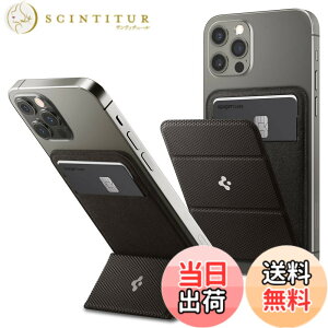 �y���������z[Spigen] MagSafe�Ή� �J�[�h�P�[�X �X�^���h �X���� �}�O�l�b�g���� �w�� �E�H���b�g iPhone 15 iPhone 14 iPhone 13 iPhone 12 �Ή� �}�O�l�b�g �J�[�h���� �}�O�l�b�g�t�� �V���s�Q�� �X�}�[