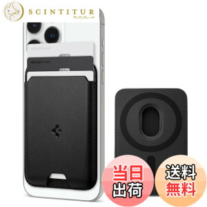 �y���������z[Spigen] MagSafe �J�[�h�P�[�X�y�ő�3���J�[�h����z iPhone 16/15/14/13/12 �Ή� �}�O�l�b�g���� �������U�[ �X���� �w�� �E�H���b�g �X�}�z �J�[�h�P�[�X ��ʌn IC�J�[�h �o�����e�B�k