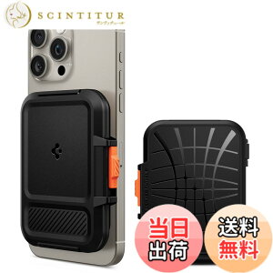 �y���������z[Spigen] MagSafe�Ή� �J�[�h�P�[�X 3������ �}�O�l�b�g���� ���C�V�[���h iPhone 15, iPhone 14, iPhone 13, iPhone 12 �Ή� �}�O�l�b�g �X�}�z �J�[�h�P�[�X ��ʌn IC�J�[�h �}�O�t�B�b�g+ AFA0686