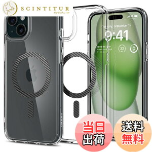 �y���������zSpigen �y�n��18�N�̋Z�p�́z iPhone 15 Plus �P�[�X �N���A MagSafe�Ή� �ČRMIL�K�i �E���g���E�n�C�u���b�h�E�}�O�t�B�b�g ACS06662 (�O���t�@�C�g)
