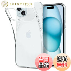 �y���������zSpigen �y�n��18�N�̋Z�p�́z iPhone 15 Plus �P�[�X �N���A �o���p�[ �ϏՌ� �ČRMIL�K�i ���L�b�h�E�N���X�^�� ACS06647 (�N���X�^���E�N���A)