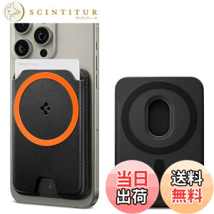 �y���������z[Spigen] MagSafe�Ή� �J�[�h�P�[�X 3������ �}�O�l�b�g���� ���C�V�[���h iPhone 15, iPhone 14, iPhone 13, iPhone 12 �Ή� �}�O�l�b�g �X�}�z �J�[�h�P�[�X ��ʌn IC�J�[�h �}�O�t�B�b�g+ AFA0686
