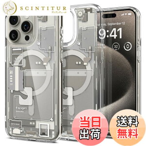 �y���������zSpigen �y�n��18�N�̋Z�p�́z iPhone 15 Pro Max �P�[�X �N���A MagSafe�Ή� �ČRMIL�K�i �E���g���E�n�C�u���b�h�E�}�O�t�B�b�g ACS07211 (�[���E�����E�i�`�������E�`�^�j�E��)