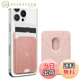 �y���������z[Spigen] MagSafe�Ή� �J�[�h�P�[�X �}�O�l�b�g���� ���C�V�[���h �X���� �w�� �E�H���b�g iPhone 15, iPhone 14, iPhone 13, iPhone 12 �Ή� �}�O�l�b�g �X�}�z �J�[�h�P�[�X �}�O�l�b�g�t�� ��