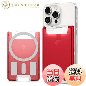 �y���������z[Spigen] MagSafe�Ή��J�[�h�P�[�X 3���J�[�h���[ iMac�f�U�C�� �}�O�l�b�g���� iPhone 16/15/14/13/12�V���[�Y�Ή� �}�O�l�b�g �X�}�z �J�[�h�P�[�X ��ʌn IC�J�[�h �N���V�b�N�EC1 AFA07399 (