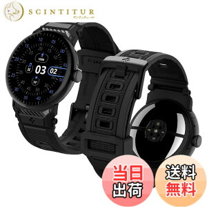 �y���������z[Spigen] Google Pixel Watch 3 / 2 / 1 �o���h �X�|�[�c ���������\ �ȒP���� �y�� ���� �J�[�{���e�N�X�`���[ �}�b�g�d�グ ���M�b�h�E�o���h (�}�b�g�E�u���b�N)