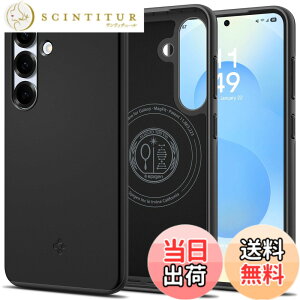 �y���������zSpigen �y�n��18�N�̋Z�p�́z Galaxy S25 �P�[�X ���^ MagSafe�Ή� �ϏՌ� �}�b�g�d�グ �y�� �ČRMIL�K�i�擾 2�d�\�� �w��h�~ Qi2���C�����X�[�d�Ή� �V���E�t�B�b�g ACS08993(�u���b�N)