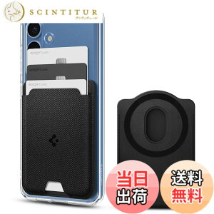 �y���������z�yGalaxy S25�V���[�Y��p�z Spigen �}�O�l�b�g���� �J�[�h�z���_�[ �J�[�h�P�[�X 3�����[ �E�H���b�g �}�O�l�b�g�t�� ��ʌn IC�J�[�h���[ - �A�[�o���E�t�B�b�g�E�}�O�t�B�b�g AFA09