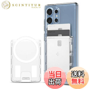 �y���������z[Spigen] �yGalaxy S25�V���[�Y��p�z �}�O�l�b�g���� �J�[�h�P�[�X ����~�߃V���R���p�^�[�� �N���A �J�[�h�z���_�[ 3�����[ �E�H���b�g �w�ʃ}�O�l�b�g - �E���g���n�C�u���b�h�E