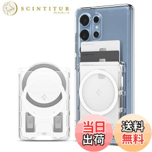 �y���������z�yGalaxy S25�V���[�Y��p�z Spigen ���ʃ}�O�l�b�g �J�[�h�P�[�X ����~�߃V���R���p�^�[�� �N���A �J�[�h�z���_�[ 3�����[ �E�H���b�g - �E���g���n�C�u���b�h�E�}�O�t�B�b�g�{�i