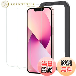 �y���������zNIMASO �K���X�t�B���� iPhone13 mini �p �ی� �t�B���� �t����ʕی� �����K���X �K�C�h�g�t�� 2���Z�b�g NSP21H289